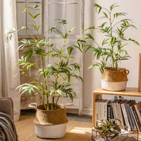 Artificial Bamboo Leaves in Pot
