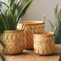 Bamboo Woven Storage Basket