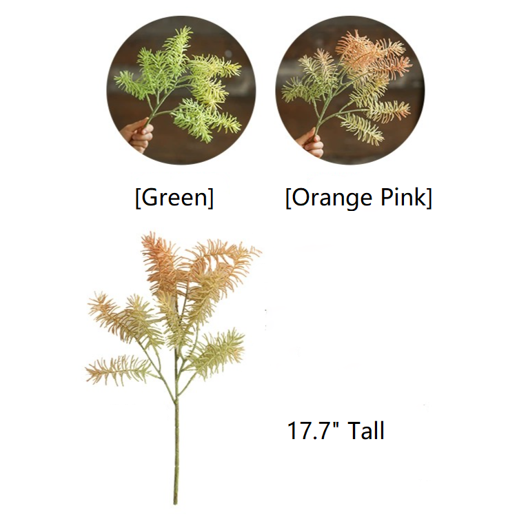 Faux Pine Leaf Stem 17.7" Tall
