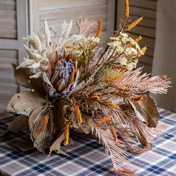 Artificial Silk Natural Fall Designer Flower Bouquet