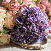 Artificial Rose Bouquet Small Rose in Various Colors RusticReach 