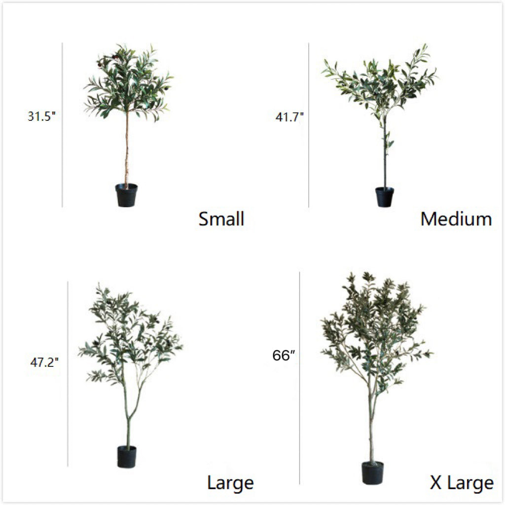 7.5' Olive Artificial Tree in Decorative Planter