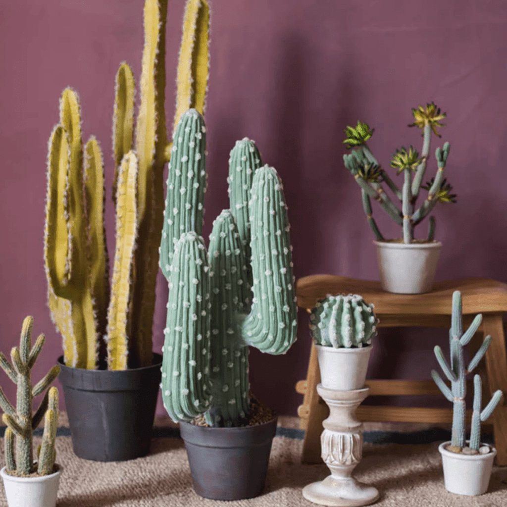 Artificial Cactus in Pot Various Styles - RusticReach