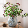 Artificial Fruit Alpine Blueberry Stem 22.4" Tall Silk Plant - RusticReach