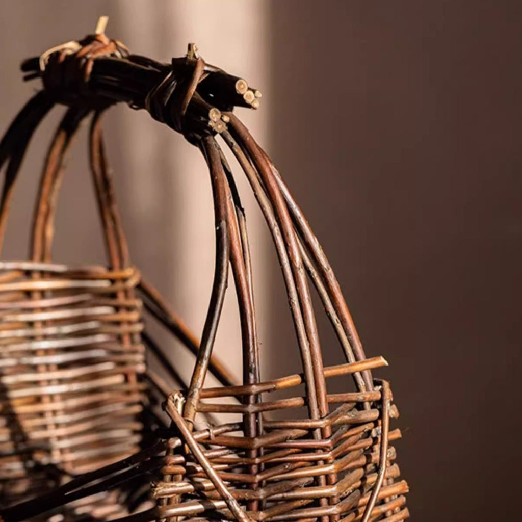Artisan Willow Carry Basket - RusticReach