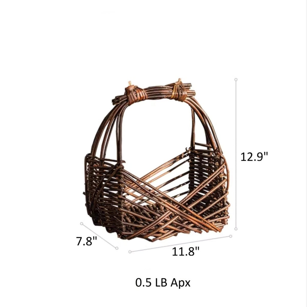 Artisan Willow Carry Basket - RusticReach