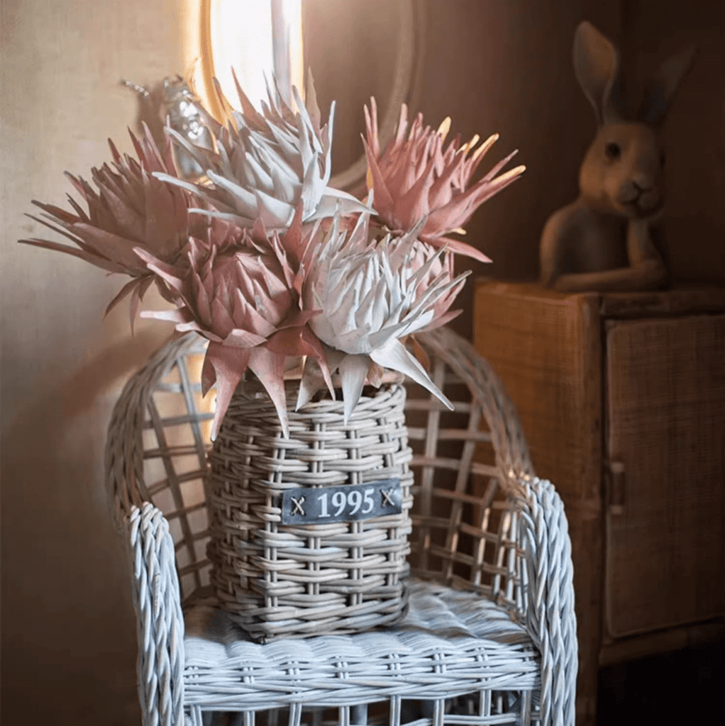 Artificial Artichoke Stem in Various Colors 37" Tall - RusticReach