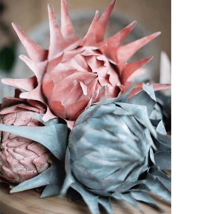 Artificial Artichoke Stem in Various Colors 37" Tall - RusticReach