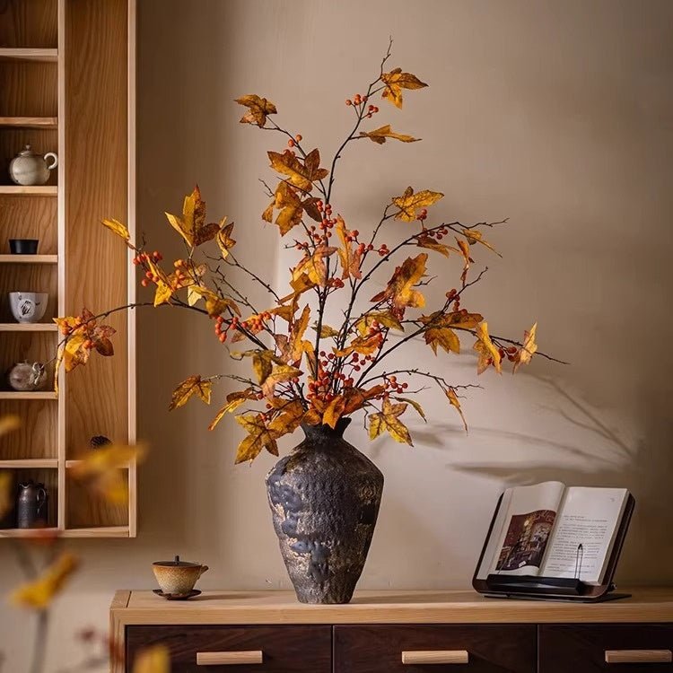 Autumn Maple Berry Branch 27.9" Tall - RusticReach
