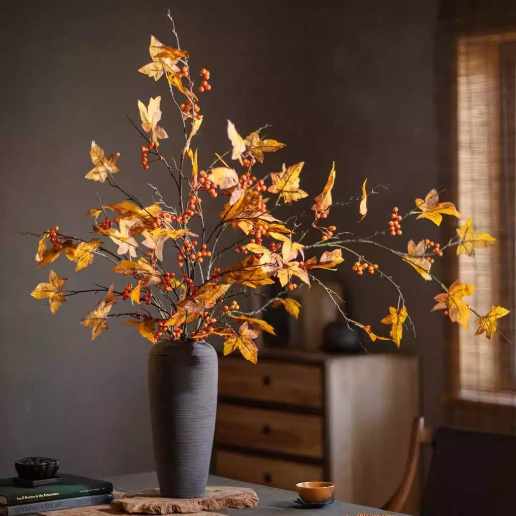 Autumn Maple Berry Branch 27.9" Tall - RusticReach