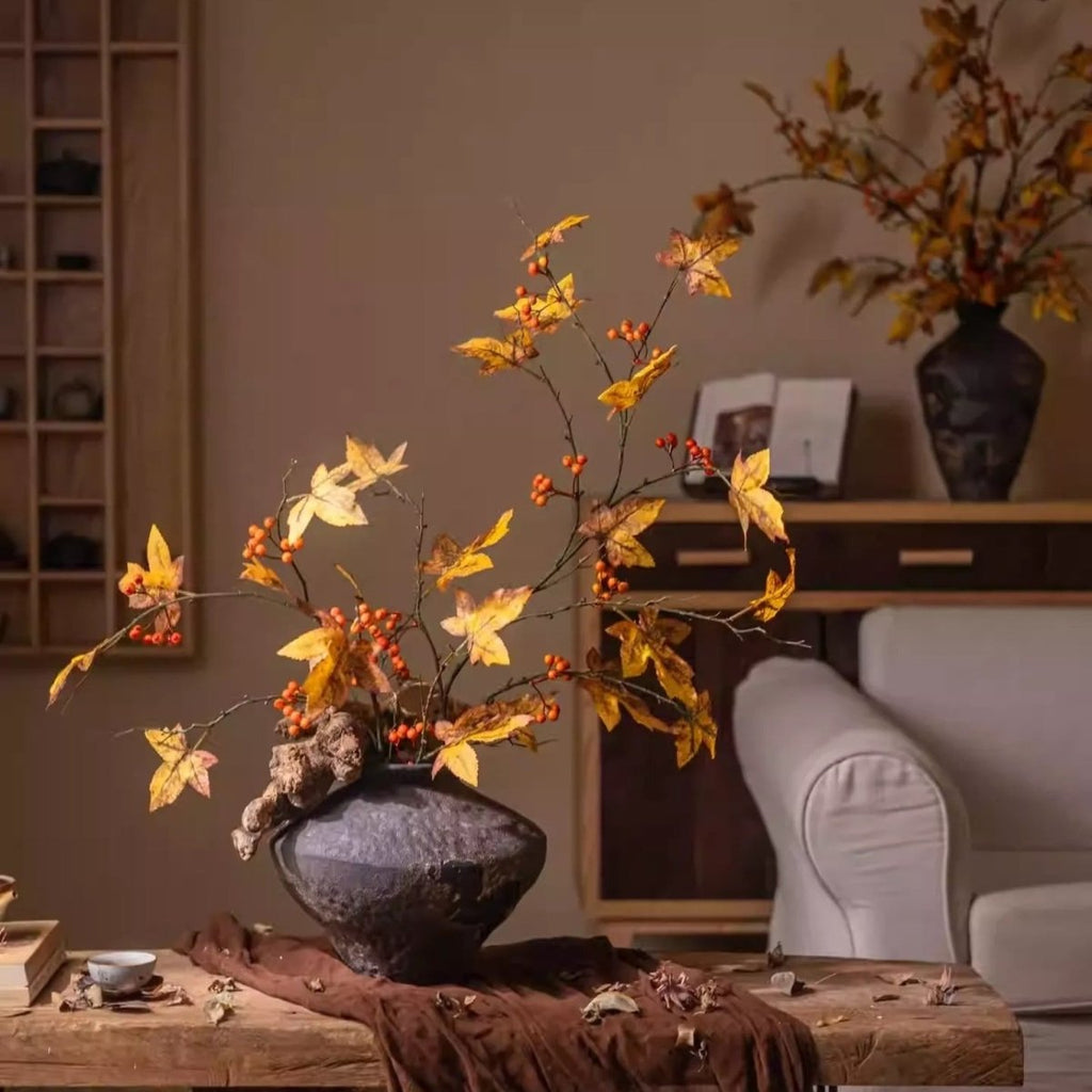 Autumn Maple Berry Branch 27.9" Tall - RusticReach
