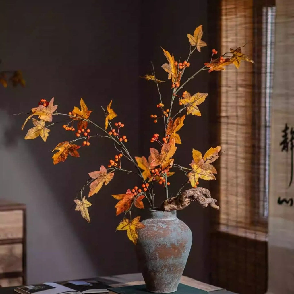 Autumn Maple Berry Branch 27.9" Tall - RusticReach