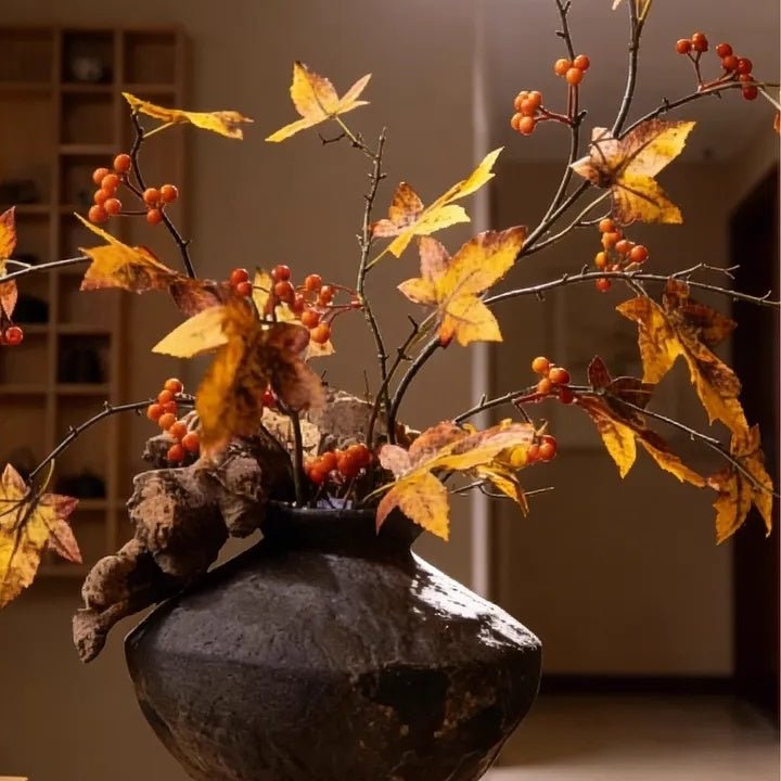 Autumn Maple Berry Branch 27.9" Tall - RusticReach