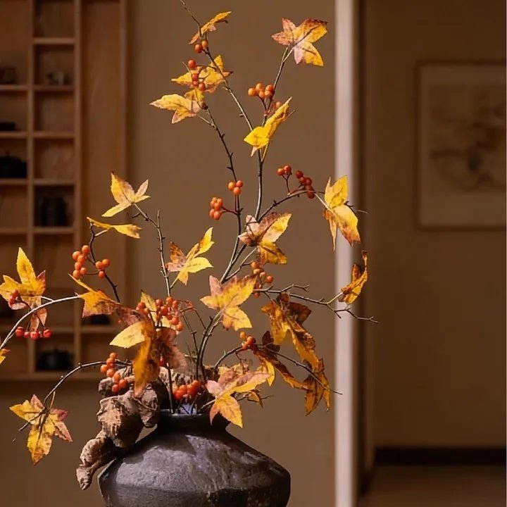 Autumn Maple Berry Branch 27.9" Tall - RusticReach
