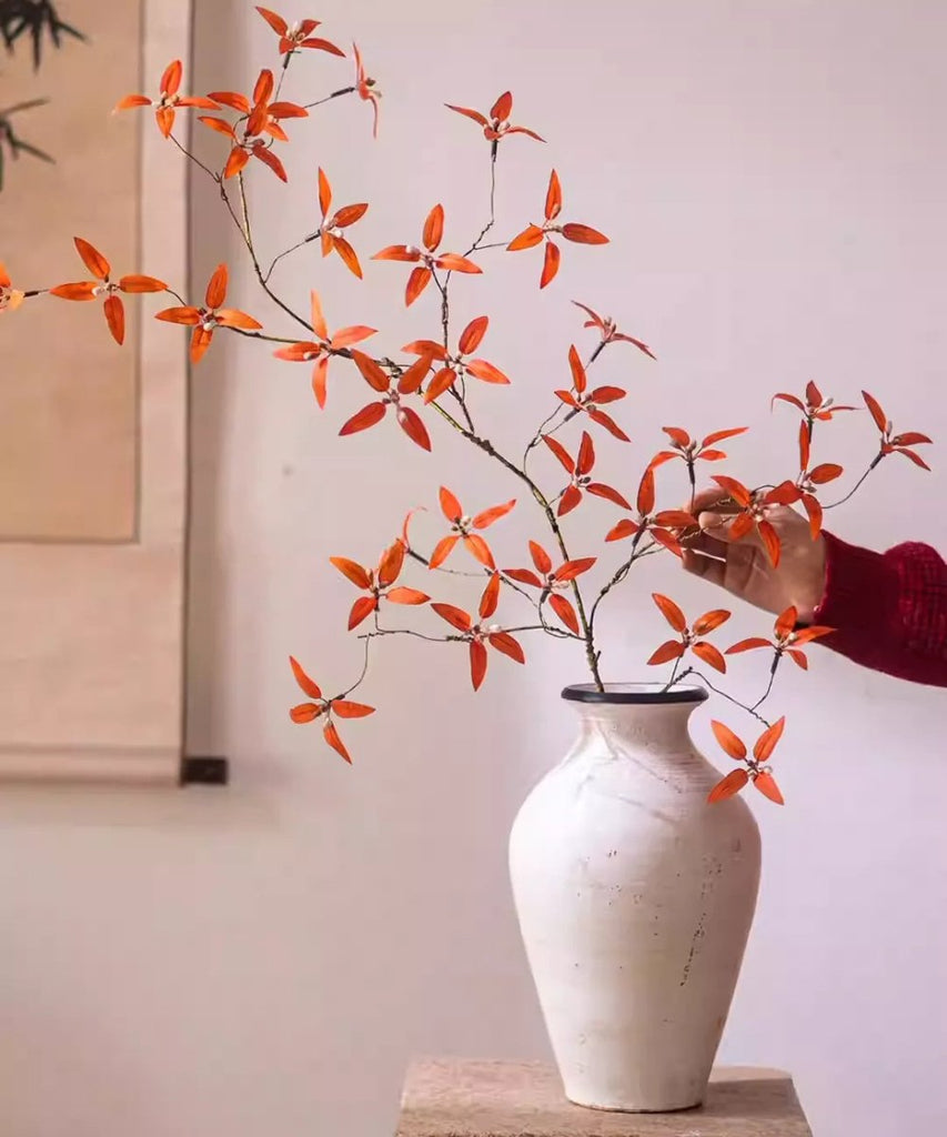 Autumn Pomegranate Leaf Stem - RusticReach