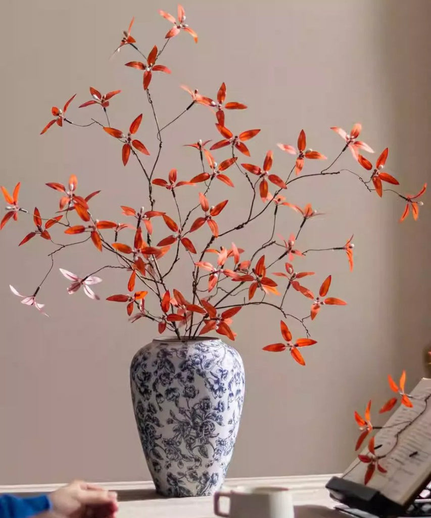 Autumn Pomegranate Leaf Stem - RusticReach