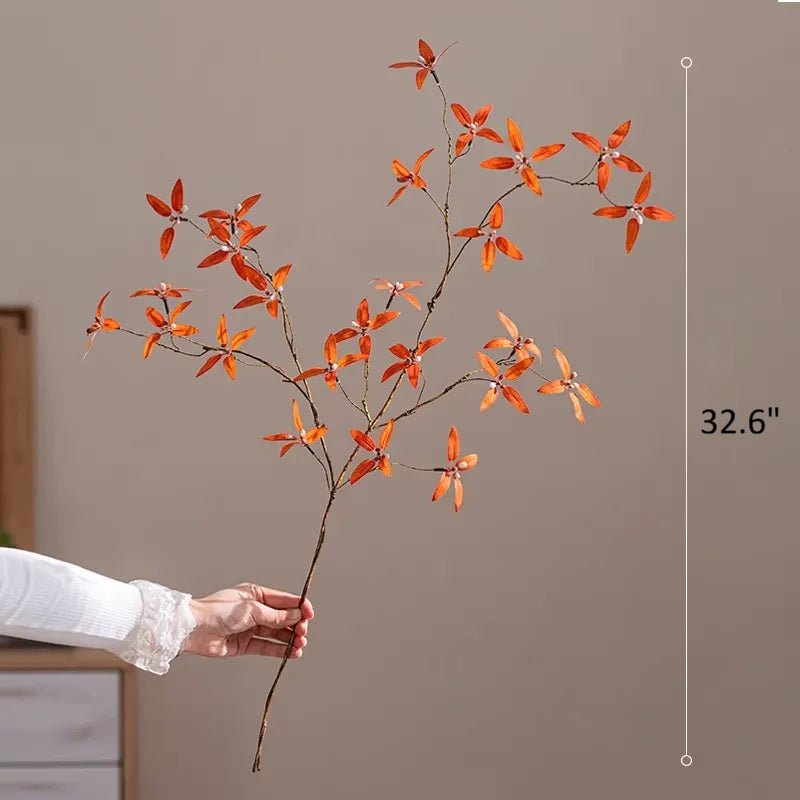 Autumn Pomegranate Leaf Stem - RusticReach