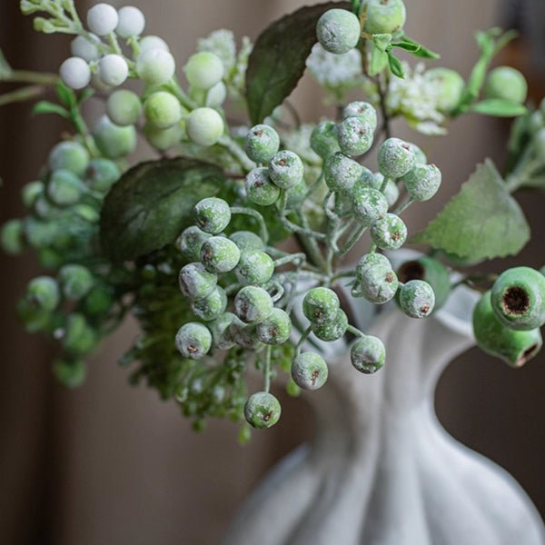 Blueberry & Greenery Bunch 13" Tall - RusticReach