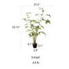 Artificial Bamboo Leaves in Pot - RusticReach
