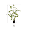 Artificial Bamboo Leaves in Pot - RusticReach