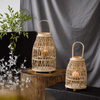 Artistic Bamboo Lantern Candle Holder - RusticReach