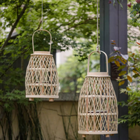 Artistic Bamboo Lantern Candle Holder