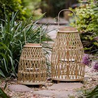 Artistic Bamboo Lantern Candle Holder