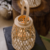 Artistic Bamboo Lantern Candle Holder - RusticReach