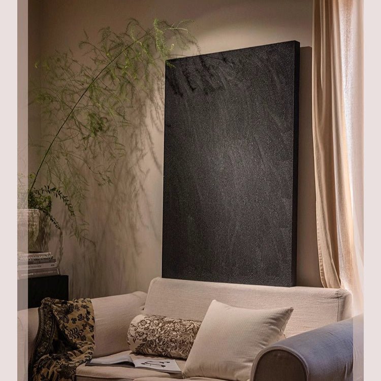 Black Textured Wall Art - RusticReach
