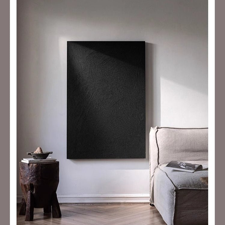 Black Textured Wall Art - RusticReach