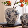 Blue and White Porcelain Floral Vase - RusticReach