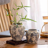 Blue and White Porcelain Floral Vase - RusticReach