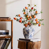 Blue and White Porcelain Floral Vase - RusticReach