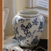 Blue and White Porcelain Floral Vase - RusticReach