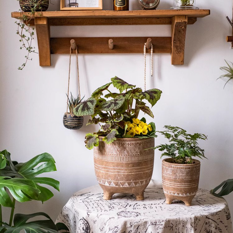 Bohemian Red Clay Planter