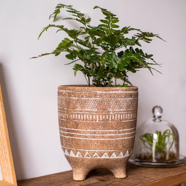 Bohemian Red Clay Planter