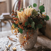 Mountian Oriole Autumn Art King Protea Bouquet - RusticReach