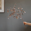 Brown Faux Pod Branch with Leaves 43" Tall - RusticReach