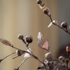 Brown Faux Pod Branch with Leaves 43" Tall - RusticReach