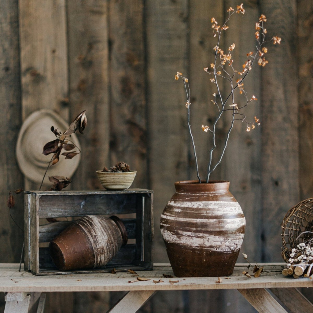 Restoration Brown Clay Pot - RusticReach