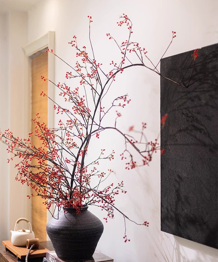 Rustic Berries on Tall Branch - RusticReach