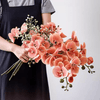 Artificial Butterfly Orchid Stem in Pink 27.5" Tall - RusticReach