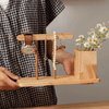Wooden Desktop Calendar with Pen Holder - RusticReach