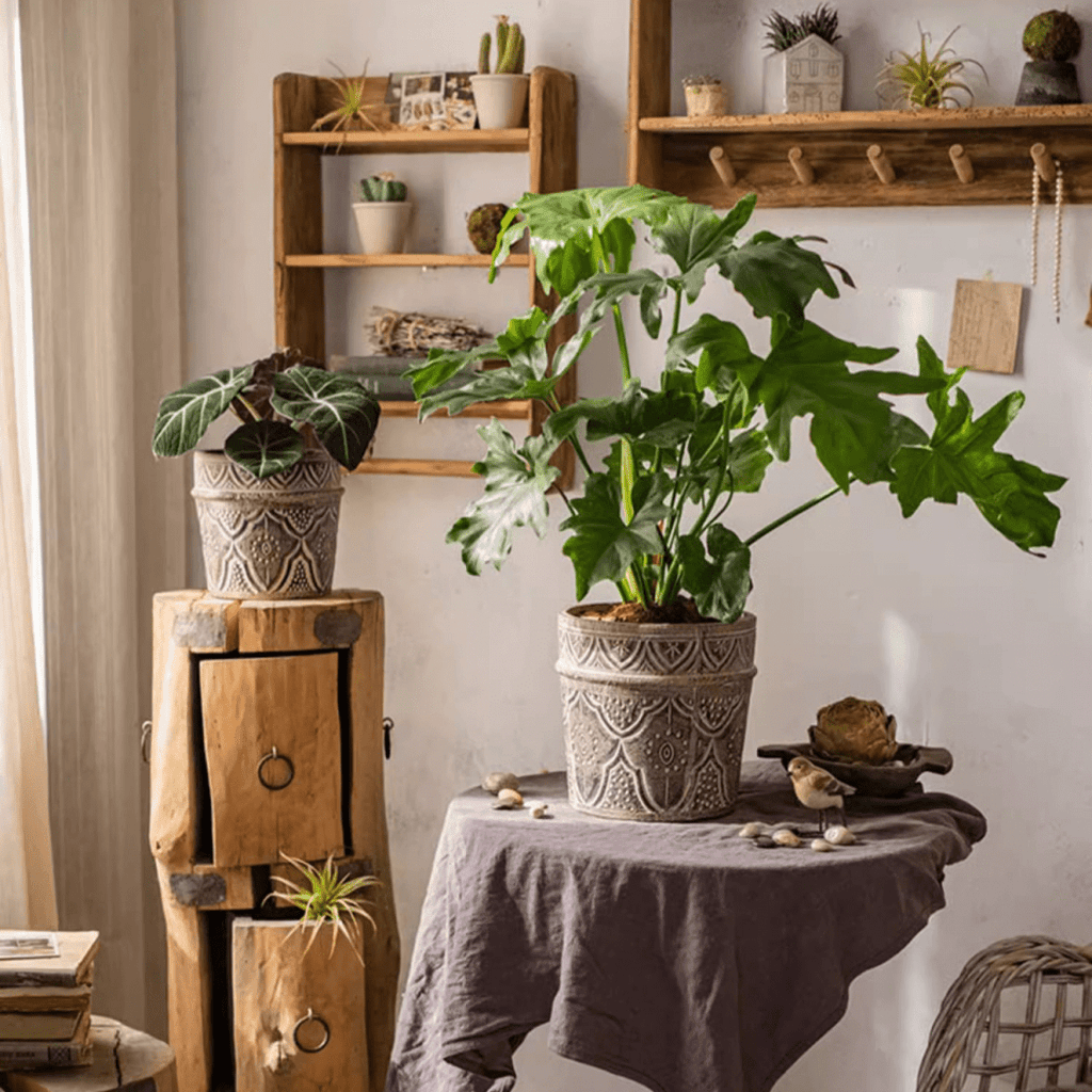 Classic Element Art Planter Clay Flowerpot - RusticReach