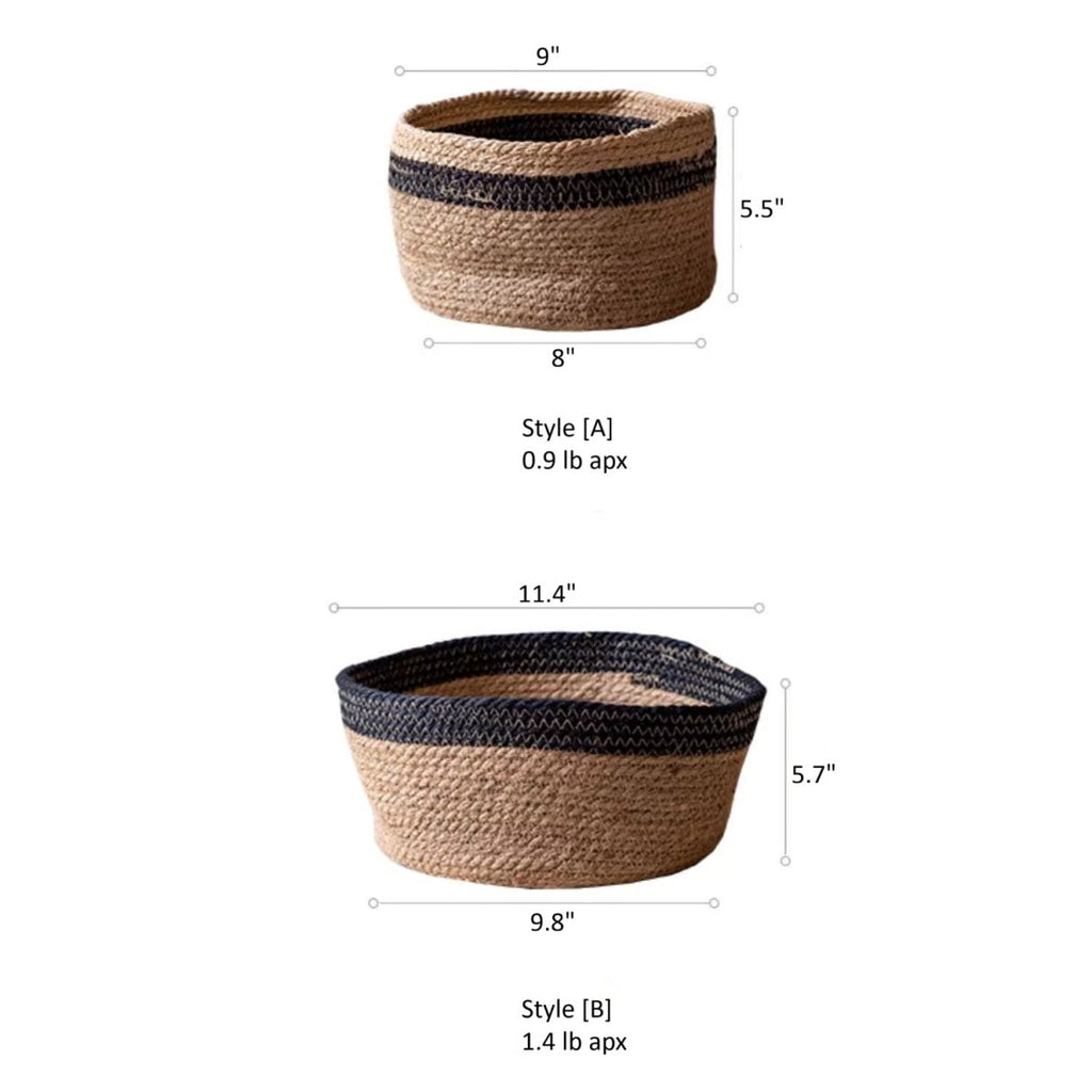 Cotton Blend Woven Storage Basket - RusticReach