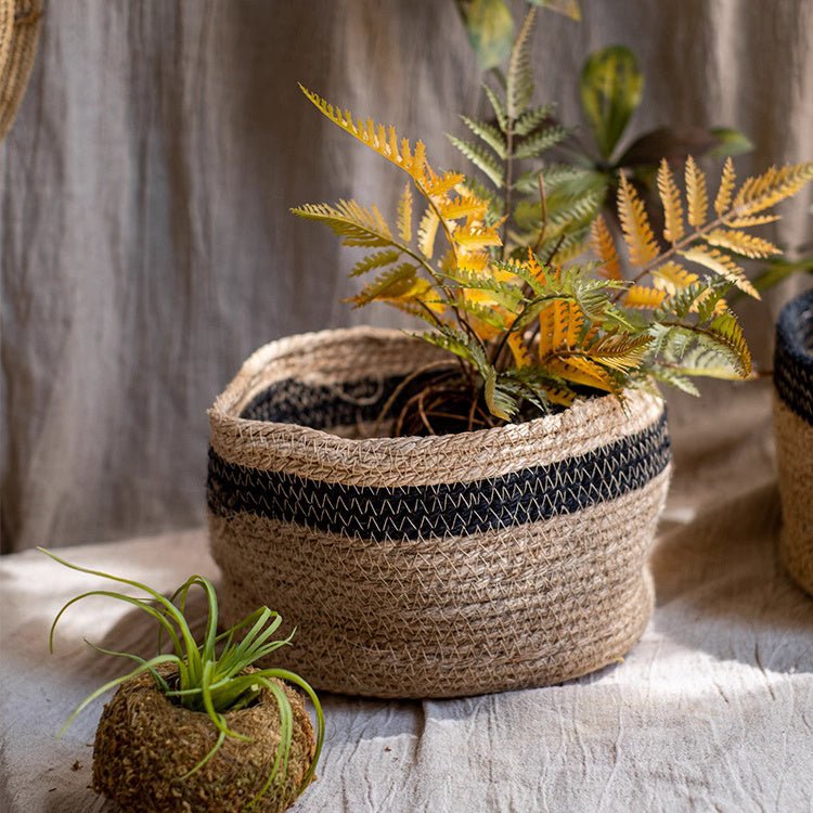 Cotton Blend Woven Storage Basket - RusticReach