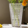 Crystal - Cut Look Glass Vase - RusticReach