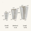 Crystal - Cut Look Glass Vase - RusticReach