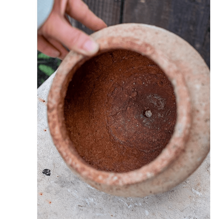 Distressed Cement Plant Pot - RusticReach