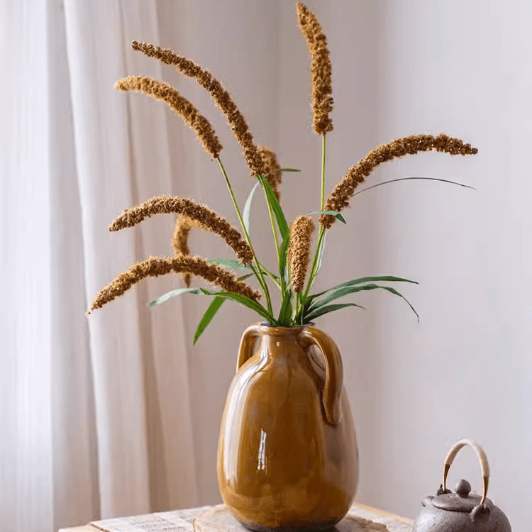 Three - Headed Dogtail Grass Stem 39" Tall - RusticReach